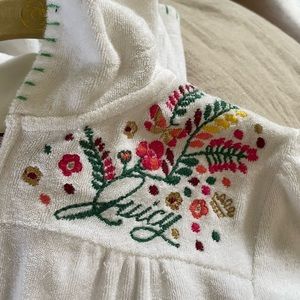 Juicy Couture terry cloth track suit, early 2000s cropped pants & zip up jacket